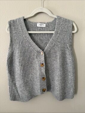 CJLA Grey Sweater Vest size M